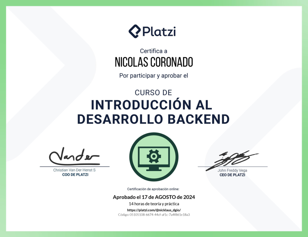 Certificado
