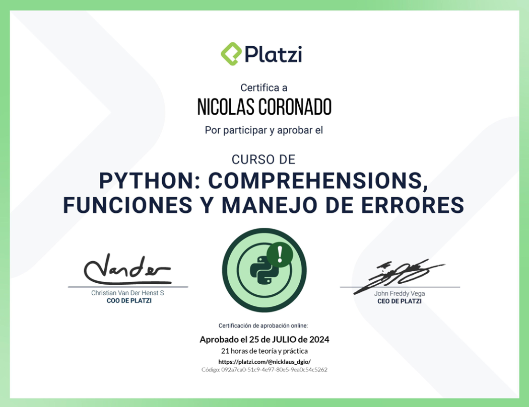 Certificado Python 4